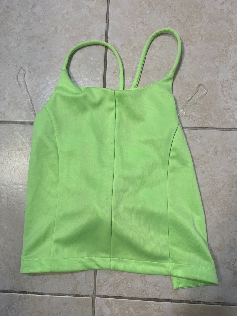 Nike Neon Lime Tank. Open back. Size small - Picture 7 of 7